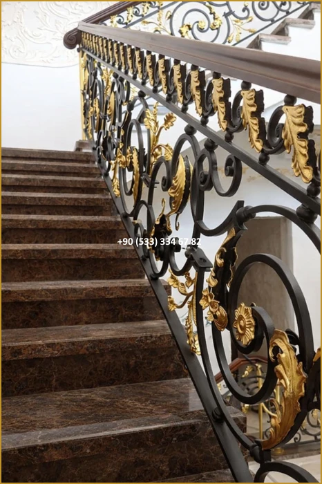 MERDİVEN KORKULUKLARI- MERDİVEN KORKULUK TASARIMI- FERFORJE MERDİVEN KORKULUK MODELLERİ fiy8581