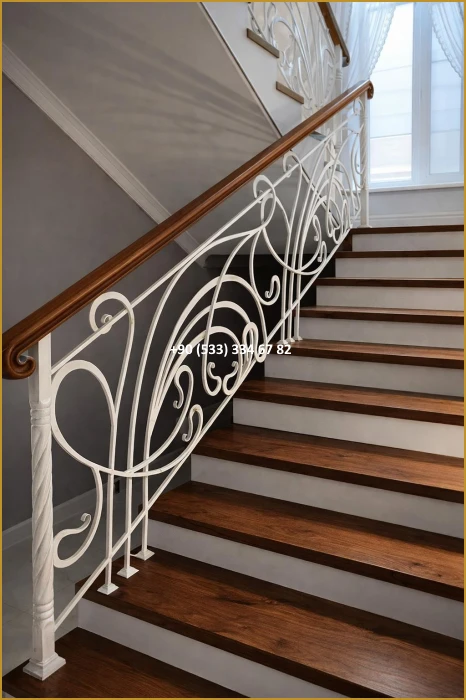 MERDİVEN KORKULUKLARI- MERDİVEN KORKULUK TASARIMI- FERFORJE MERDİVEN KORKULUK MODELLERİ fiy8590